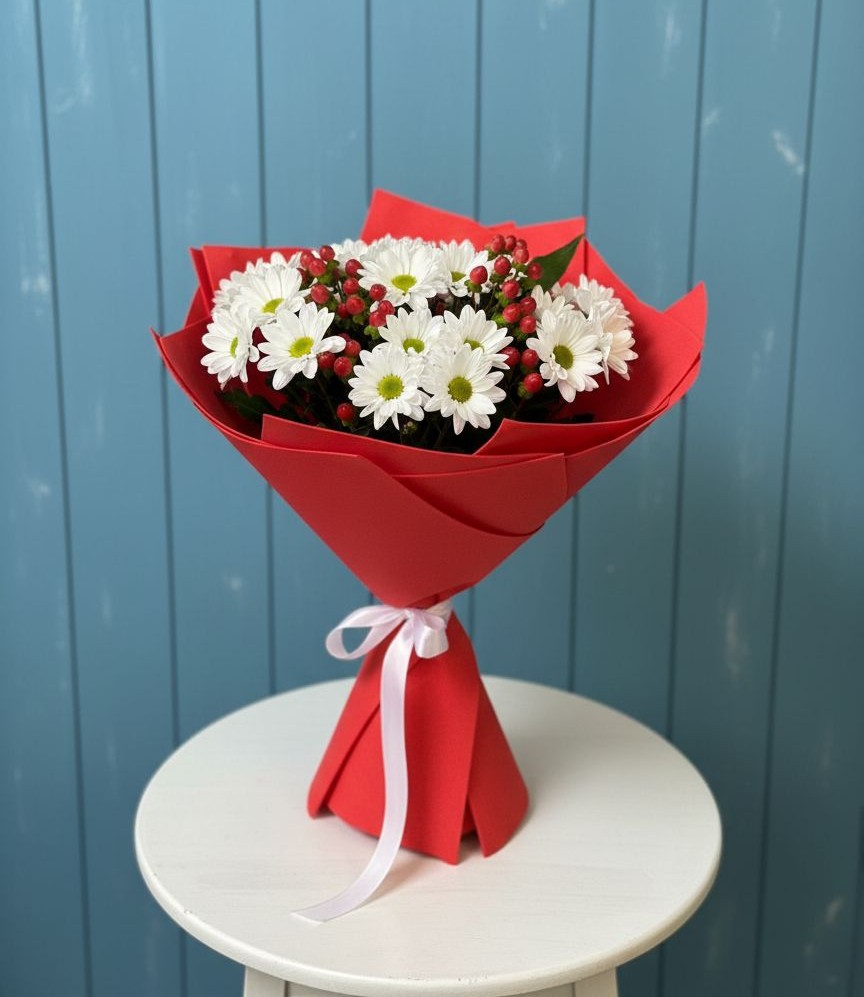 Букет цветов из: Хризантемы в Кош-Агач