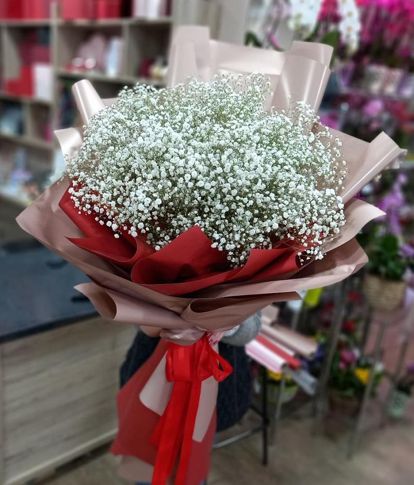 Букет Белые хлопья в Кош-Агач Букет цветов из: Гипсофила в Кош-Агач