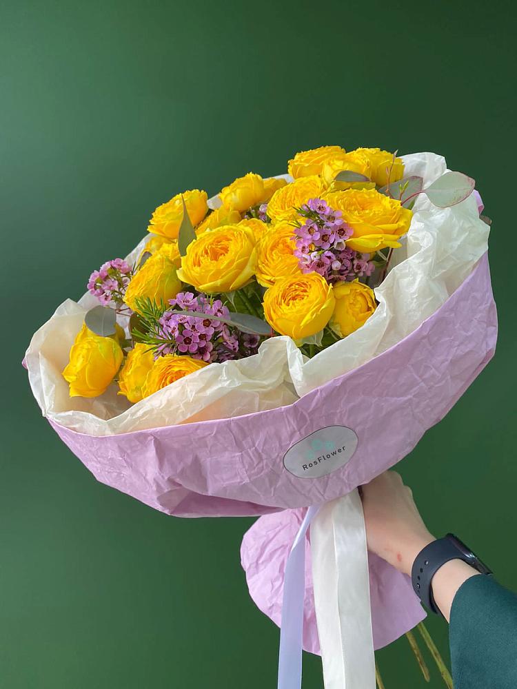 Кустовые желтые розы в Кош-Агач Букет Кустовые желтые розы в Кош-Агач
