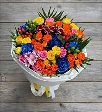 Букет цветов из:  Розы и Хризантемы в Кош-Агач