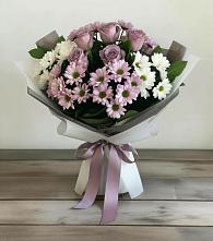 Букет цветов из:  Хризантемы и Розы в Кош-Агач