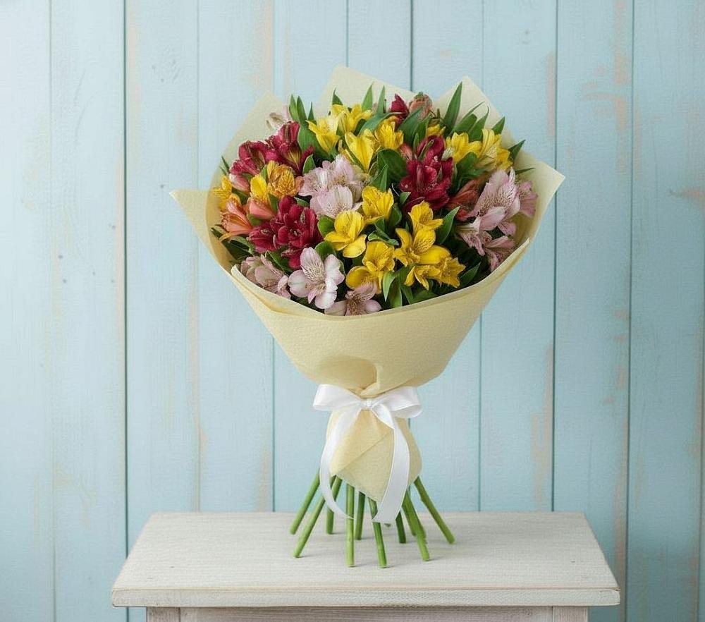 Букет цветов из: Альстромерии в Кош-Агач