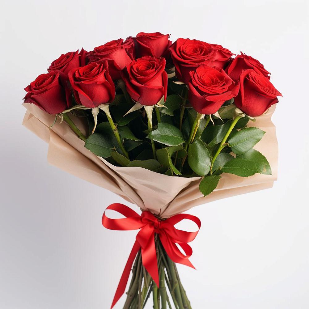 Букет 11 Красных роз Эдлесс Лав в Кош-Агач