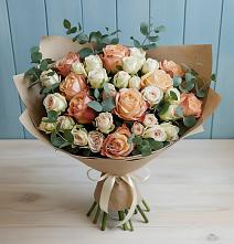 Букет цветов из:  Альстромерии и Розы #REPLACE_PRED# Кош-Агач