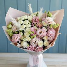 Букет цветов из:  Альстромерии и Розы #REPLACE_PRED# Кош-Агач